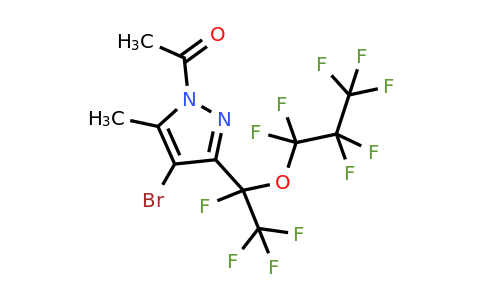 1-Acetyl-4-bromo-5-methyl-3-[perfluoro(1-propoxyethyl)]pyrazole