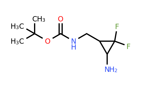 2356587-82-9 | tert-butyl N-[(3-amino-2,2-difluorocyclopropyl)methyl]carbamate
