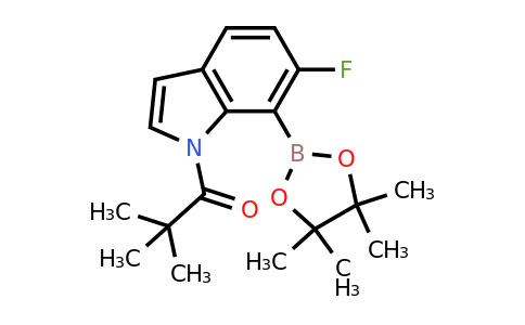 2376879-99-9 | 1-(6-Fluoro-7-(4,4,5,5-tetramethyl-1,3,2-dioxaborolan-2-yl)-1H-indol-1-yl)-2,2-dimethylpropan-1-one