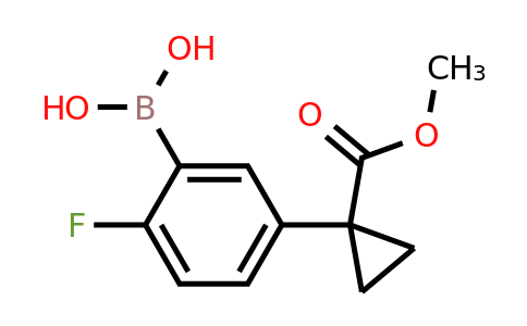 2377608-18-7 | (2-Fluoro-5-(1-(methoxycarbonyl)cyclopropyl)phenyl)boronic acid