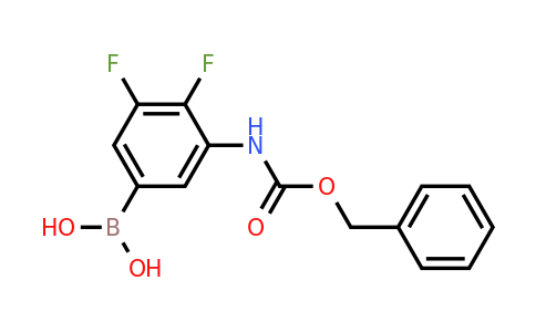 2377609-82-8 | (3-(((Benzyloxy)carbonyl)amino)-4,5-difluorophenyl)boronic acid