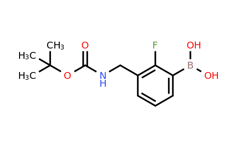 2377610-40-5 | (3-(((tert-Butoxycarbonyl)amino)methyl)-2-fluorophenyl)boronic acid