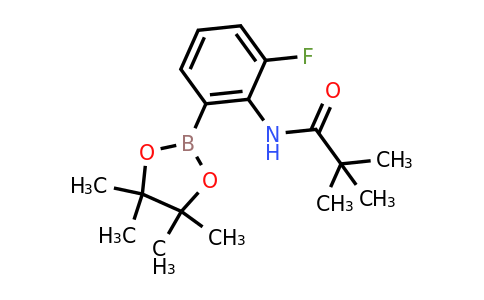2390149-51-4 | N-(2-Fluoro-6-(4,4,5,5-tetramethyl-1,3,2-dioxaborolan-2-yl)phenyl)pivalamide