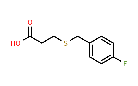 23912-15-4 | 3-((4-Fluorobenzyl)thio)propanoic acid