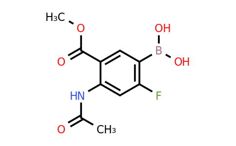 2408430-12-4 | (4-Acetamido-2-fluoro-5-(methoxycarbonyl)phenyl)boronic acid