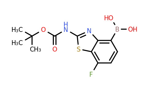 2415163-55-0 | (2-((tert-Butoxycarbonyl)amino)-7-fluorobenzo[d]thiazol-4-yl)boronic acid