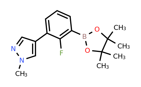 2434716-89-7 | 4-(2-Fluoro-3-(4,4,5,5-tetramethyl-1,3,2-dioxaborolan-2-yl)phenyl)-1-methyl-1H-pyrazole