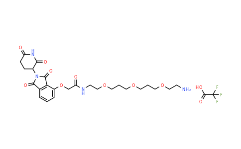 2435572-49-7 | N-(2-(3-(3-(2-Aminoethoxy)propoxy)propoxy)ethyl)-2-((2-(2,6-dioxopiperidin-3-yl)-1,3-dioxoisoindolin-4-yl)oxy)acetamide 2,2,2-trifluoroacetate