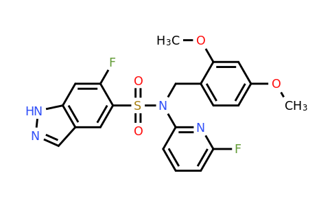 2438941-76-3 | N-(2,4-dimethoxybenzyl)-6-fluoro-N-(6-fluoropyridin-2-yl)-1H-indazole-5-sulfonamide