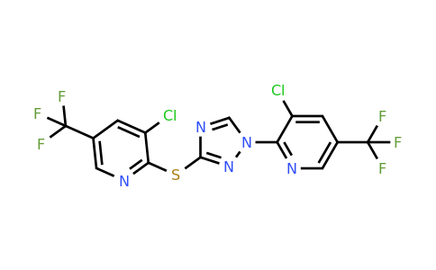 251307-13-8 | 3-Chloro-2-(3-{[3-chloro-5-(trifluoromethyl)pyridin-2-yl]sulfanyl}-1H-1,2,4-triazol-1-yl)-5-(trifluoromethyl)pyridine