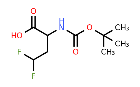 252357-43-0 | 2-((tert-Butoxycarbonyl)amino)-4,4-difluorobutanoic acid