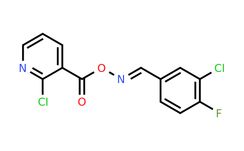 2-chloro-3-[({[(3-chloro-4-fluorophenyl)methylene]amino}oxy)carbonyl]pyridine