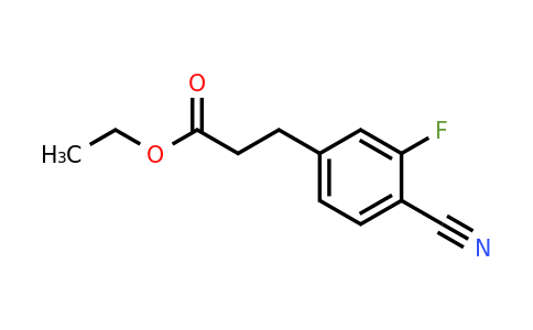 254108-48-0 | Ethyl 4-cyano-3-fluorophenylpropanoate