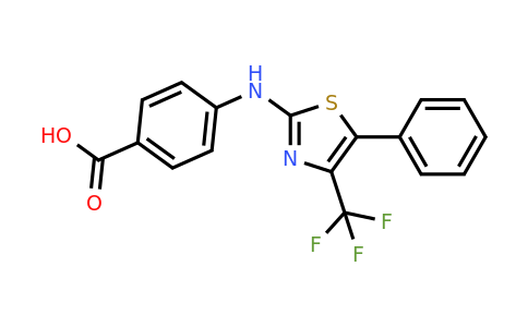 255833-41-1 | 4-((5-Phenyl-4-(trifluoromethyl)thiazol-2-yl)amino)benzoic acid