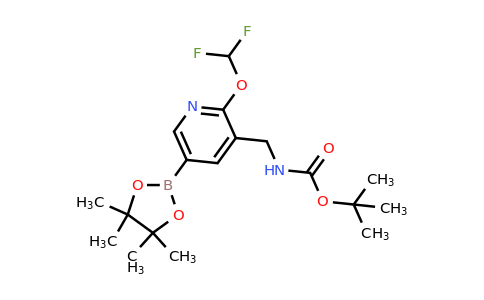2559710-47-1 | tert-Butyl (2-(difluoromethoxy)-5-(4,4,5,5-tetramethyl-1,3,2-dioxaborolan-2-yl)pyridin-3-yl)methylcarbamate