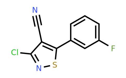 3-chloro-5-(3-fluorophenyl)isothiazole-4-carbonitrile