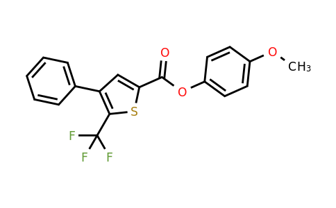 4-Methoxyphenyl 4-phenyl-5-(trifluoromethyl)thiophene-2-carboxylate