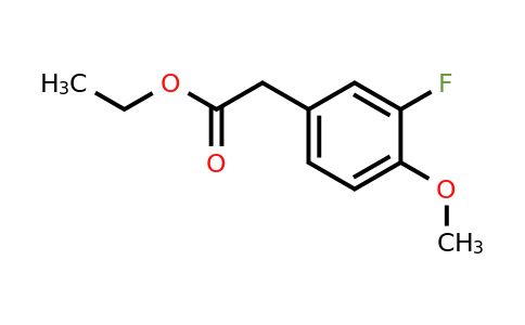 259543-77-6 | Ethyl 2-(3-fluoro-4-methoxyphenyl)acetate