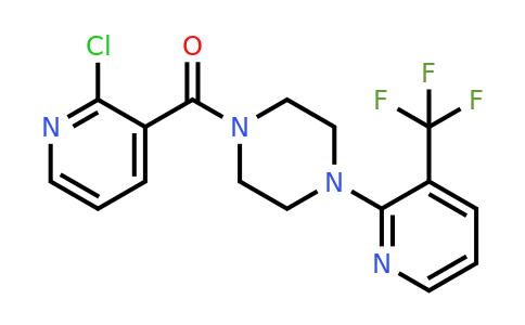 (2-Chloropyridin-3-yl){4-[3-(trifluoromethyl)pyridin-2-yl]piperazino}methanone