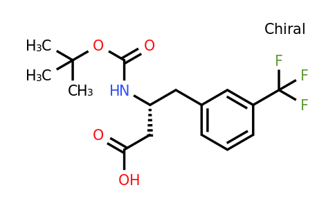 269726-74-1 | (R)-3-((tert-Butoxycarbonyl)amino)-4-(3-(trifluoromethyl)phenyl)butanoic acid