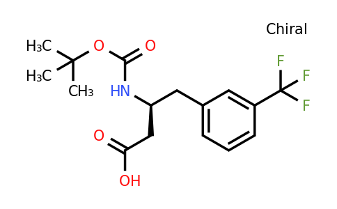 270065-77-5 | (S)-3-((tert-Butoxycarbonyl)amino)-4-(3-(trifluoromethyl)phenyl)butanoic acid