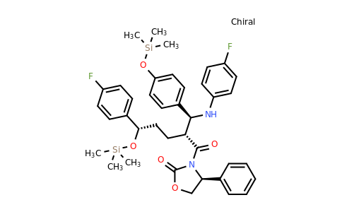 272778-12-8 | (S)-3-((2R,5S)-5-(4-Fluorophenyl)-2-((S)-((4-fluorophenyl)amino)(4-((trimethylsilyl)oxy)phenyl)methyl)-5-((trimethylsilyl)oxy)pentanoyl)-4-phenyloxazolidin-2-one