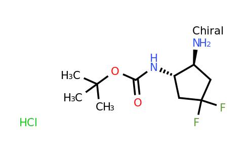 2741450-54-2 | tert-butyl N-[(1S,2S)-2-amino-4,4-difluoro-cyclopentyl]carbamate;hydrochloride
