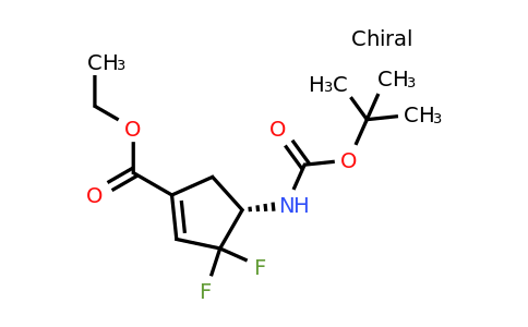 ethyl (4S)-4-{[(tert-butoxy)carbonyl]amino}-3,3-difluorocyclopent-1-ene-1-carboxylate