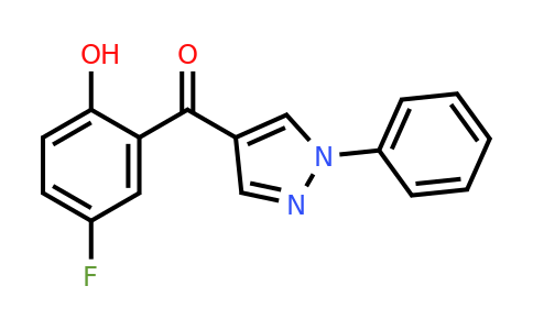 (5-Fluoro-2-hydroxyphenyl)(1-phenyl-1H-pyrazol-4-yl)methanone