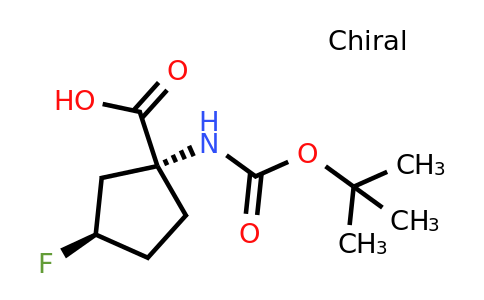 2920405-28-1 | Cyclopentanecarboxylic acid, 1-[[(1,1-dimethylethoxy)carbonyl]amino]-3-fluoro-, (1R,3R)-rel-