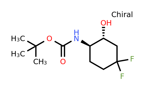 2940859-11-8 | tert-butyl N-[trans-4,4-difluoro-2-hydroxy-cyclohexyl]carbamate