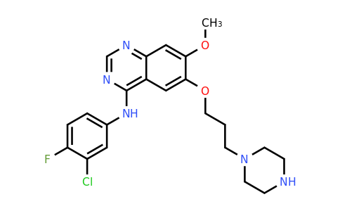 295330-45-9 | N-(3-Chloro-4-fluorophenyl)-7-methoxy-6-(3-(piperazin-1-yl)propoxy)quinazolin-4-amine