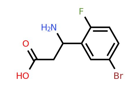 299441-23-9 | 3-Amino-3-(5-bromo-2-fluorophenyl)propanoic acid