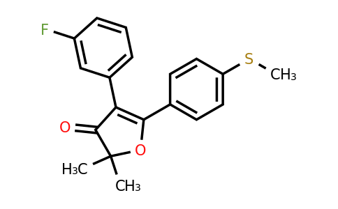 301693-50-5 | 4-(3-Fluorophenyl)-2,2-dimethyl-5-(4-(methylthio)phenyl)furan-3(2H)-one