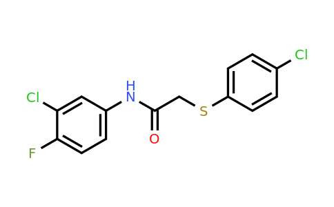 303090-98-4 | N-(3-Chloro-4-fluorophenyl)-2-((4-chlorophenyl)thio)acetamide