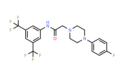 303091-36-3 | N-(3,5-Bis(trifluoromethyl)phenyl)-2-(4-(4-fluorophenyl)piperazin-1-yl)acetamide
