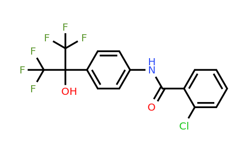 303126-97-8 | 2-Chloro-N-(4-(1,1,1,3,3,3-hexafluoro-2-hydroxypropan-2-yl)phenyl)benzamide