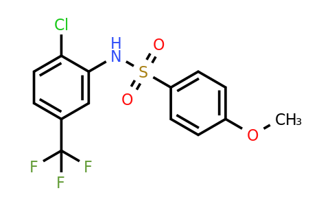 313981-48-5 | N-(2-Chloro-5-(trifluoromethyl)phenyl)-4-methoxybenzenesulfonamide