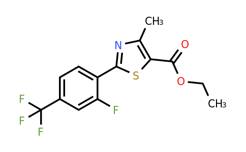 317319-35-0 | Ethyl 2-(2-fluoro-4-(trifluoromethyl)phenyl)-4-methylthiazole-5-carboxylate