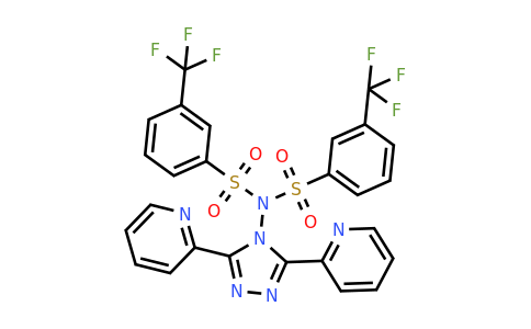 320418-52-8 | N-[3,5-Bis(pyridin-2-yl)-4H-1,2,4-triazol-4-yl]-3-(trifluoromethyl)-N-[3-(trifluoromethyl)benzenesulfonyl]benzene-1-sulfonamide