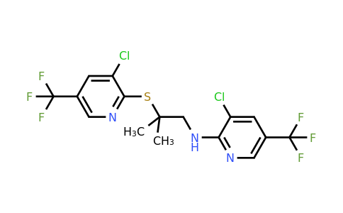 321432-61-5 | 3-Chloro-N-(2-{[3-chloro-5-(trifluoromethyl)pyridin-2-yl]sulfanyl}-2-methylpropyl)-5-(trifluoromethyl)pyridin-2-amine