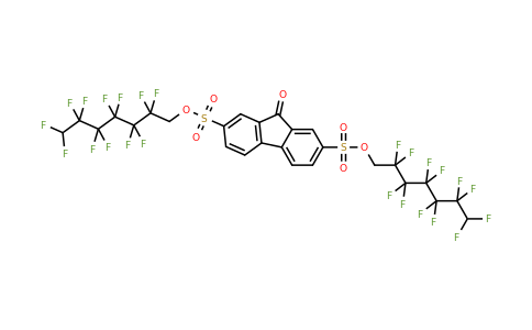 321579-82-2 | di(2,2,3,3,4,4,5,5,6,6,7,7-dodecafluoroheptyl) 9-oxo-9H-2,7-fluorenedisulphonate