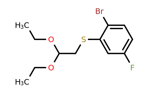 324768-97-0 | (2-Bromo-5-fluorophenyl)(2,2-diethoxyethyl)sulfane