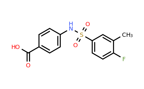 327091-30-5 | 4-(4-Fluoro-3-methylphenylsulfonamido)benzoic acid