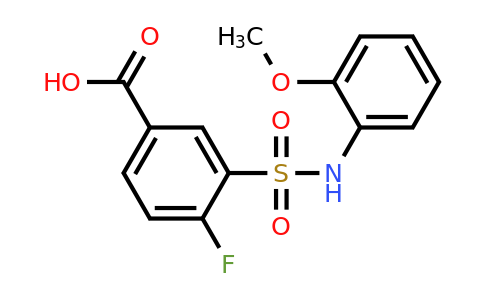 329269-49-0 | 4-Fluoro-3-(N-(2-methoxyphenyl)sulfamoyl)benzoic acid