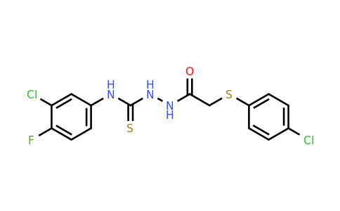 329699-91-4 | N-(3-Chloro-4-fluorophenyl)-2-(2-((4-chlorophenyl)thio)acetyl)hydrazinecarbothioamide