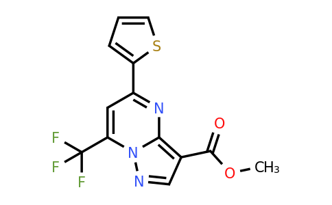 methyl 5-(2-thienyl)-7-(trifluoromethyl)pyrazolo[1,5-a]pyrimidine-3-carboxylate