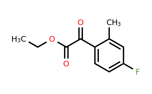 334477-07-5 | Ethyl 2-(4-Fluoro-2-methylphenyl)-2-oxoacetate