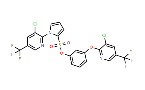 338406-93-2 | 3-{[3-chloro-5-(trifluoromethyl)pyridin-2-yl]oxy}phenyl 1-[3-chloro-5-(trifluoromethyl)pyridin-2-yl]-1H-pyrrole-2-sulfonate