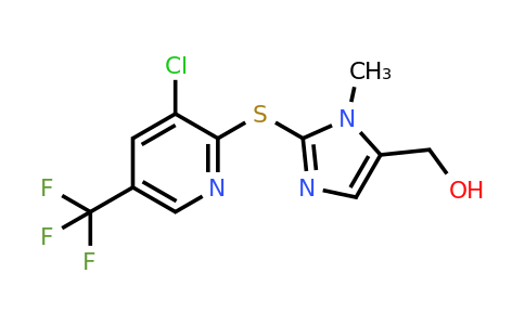 2-{[3-Chloro-5-(trifluoromethyl)pyridin-2-yl]thio}-5-(hydroxymethyl)-1-methyl-1H-imidazole